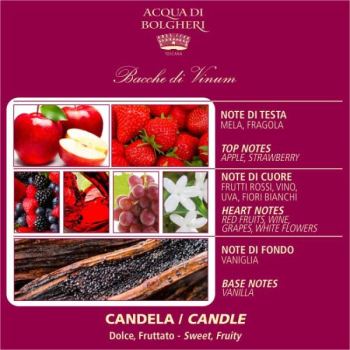 Preview: Acqua di Bolgheri – Bacche di Vinum Scented Candle 200 g