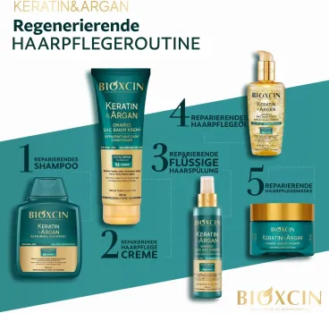 Preview: Bioxcin Keratin & Argan Repairung Hair Care Mask 225 ml