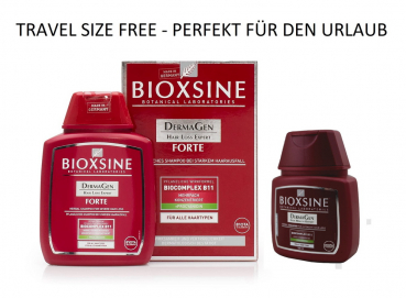 Bioxsine Forte 300 ml + 100 ml Set mit gratis Reisegröße