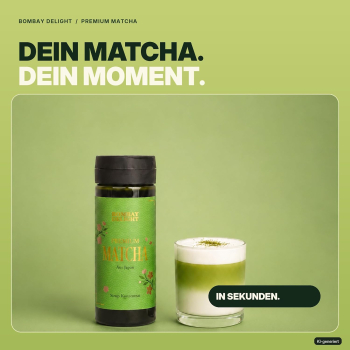 Preview: Bombay Delight Premium Matcha Sirup Konzentrat 270 ml