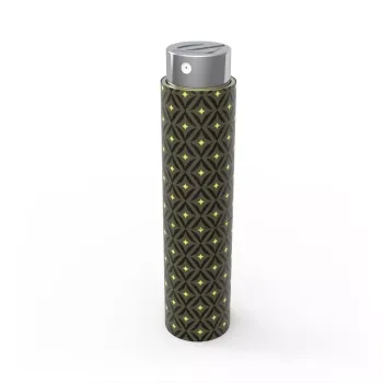 PARFUME POCKET Hypnotic rhombus – green and yellow