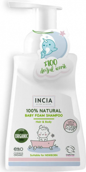 Incia Baby Foam Shampoo Hair & Body 100% natural - 200 ml