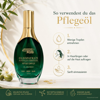 Preview: Softto Plus Cleopatra’s Antalya Breeze Oil hair, body, face - 120 ml