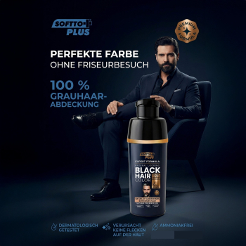 Preview: Softto Plus Expert Formular Hair Color Black -men- 400 ml