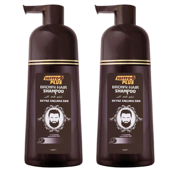Softto Plus Brown Hair Shampoo 2 x 350 ml