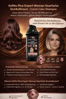 Preview: Softto Plus Expert Formular Hair Color Dark Brown -women- 400 ml
