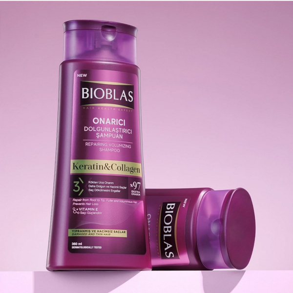 Bioblas Repair & Volume Shampoo Keratin & Kollagen 360 ml