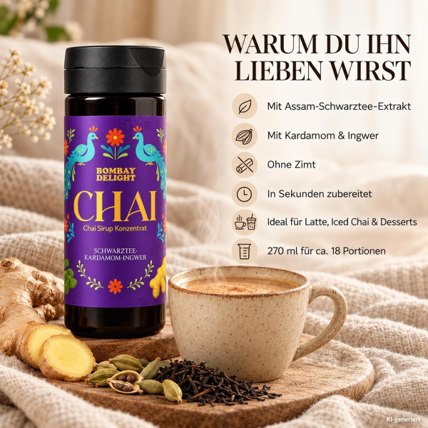 Bombay Delight Classic Chai Sirup Konzentrat  270 ml