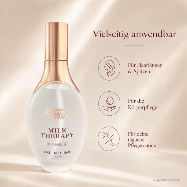 Softto Plus Milk Therapy Oil hair, body, face - 120 ml