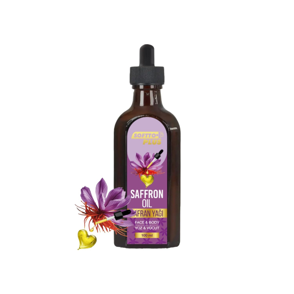 Softto Plus Saffron Skin Care Oil for Face and Body, 100 ml