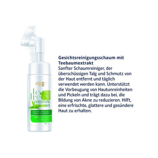 Softto Plus Gesichtsreinigungsschaum mit Teebaumextrakt - 150ml