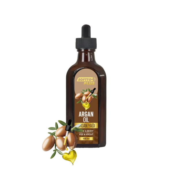 Softto Plus Argan Skin Care Oil for Face and Body, 100 ml