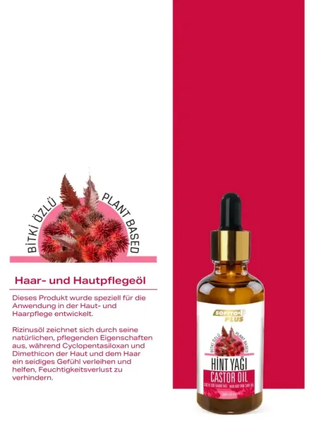 Softto Plus Rizinusöl für Haut und Haar 50 ml
